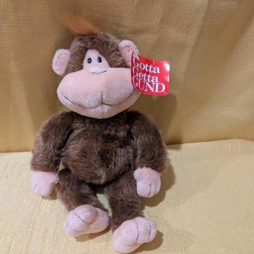 10 inch Gund Monkey Plush Toy